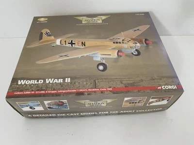 Corgi AA36701 1:72  JUNKERS JU88A - 10 - (L1+EN)  Luftwaffe II gruppe Crete 1942 - Image 1 of 4