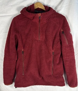 Kuhl Synkro Fleece Sweatshirt 1/4 Zip Pullover Kapuze Herren Small Burgund/Rot - Bild 1 von 13