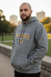 Minnesota Vikings Herren 4XL NFL Football Hoodie Fanatics Pullover Grau Big & Tall - Bild 1 von 7