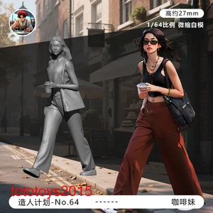 1/64 Strap Fashion Beauty girl Scene Miniature Figures Doll For Cars Vehicles - Picture 1 of 5