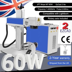 JPT 60W MOPA Fiber Laser Engraving Machine Supports Color Marking on Stain Steel - Picture 1 of 16