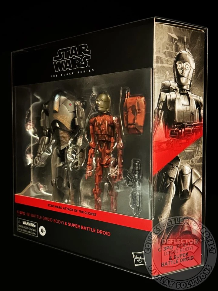 DEFLECTOR DC® Star Wars The Black Series C-3PO & Super Battle Droid ANZEIGEHÜLLE