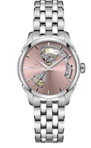 Hamilton Jazz master Open Heart Pink Dial Women's Watch H32215170 - Picture 1 of 7