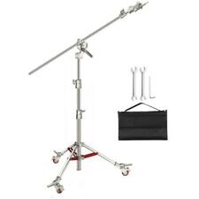 Neewer Pro C Stand Light Stand with Casters and Cross Bar - Stainless Steel (10096856)