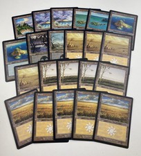 22 x Magic the Gathering MTG Onsalught Basic Land Lot Plains Islands Swamps