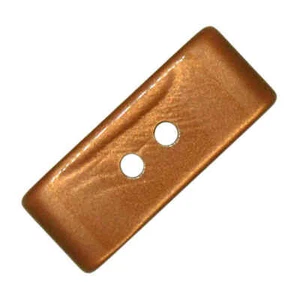 PEARLESCENT BROWN RECTANGLE 2 HOLE BUTTONS 16mm and 26mm - Picture 1 of 2