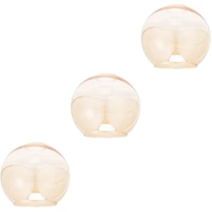 Set of 3 Glass Lampshade Handblown Replacement Globe Light Cover - Picture 1 of 12