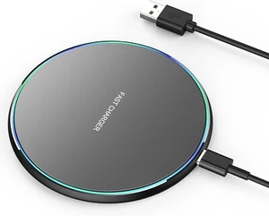 Wireless Charging Pad Compatible with iPhone 16 15 14 13 12 11 Pro Max/Mini/Plus - Picture 1 of 7