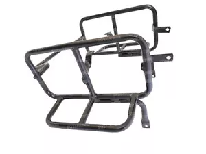 For Royal Enfield Interceptor Saddle Bag Carrier Pannier Mounting Set Black - Foto 1 di 6