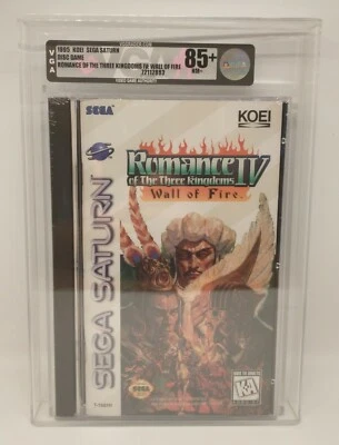 Romance of the Three Kingdoms IV (Sega Saturn 4) New Sealed - VGA Graded 85+ NM+ - Image 1 of 2