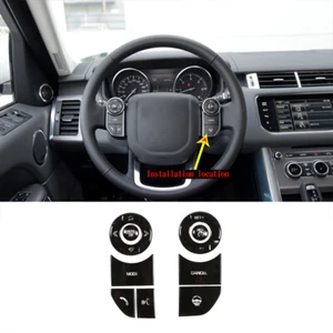 Alloy Steering Wheel With Heating Button Sticker Patch For LR Range Rover Vogue - Picture 1 of 9