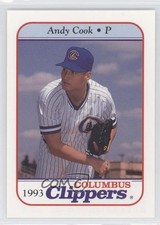 1993 Metro Marketing Columbus Clippers Andy Cook Rookie RC