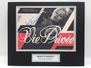 RARE Brigitte Bardot Film Movie Signed Photo Display + COA AUTOGRAPH HOLLYWOOD - Bild 1 von 3
