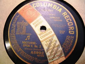 1917 CHARLES PRINCE PIANO Kathleen PARLOW VIOLIN Chopin SARASATE Nocturne A5992 - Picture 1 of 2