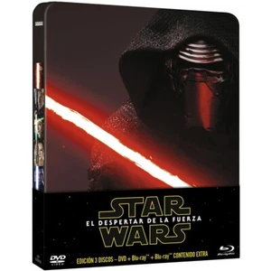 PELICULA BLURAY STAR WARS EPISODIO 7 EL DESPERTAR DE LA FUERZA EDICION METALICA - Imagen 1 de 7