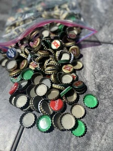 Mixed Beer Caps Caps Mix Brands Breweries Bar Top Wall Art & Craft (LOT OF 100). - Picture 1 of 3