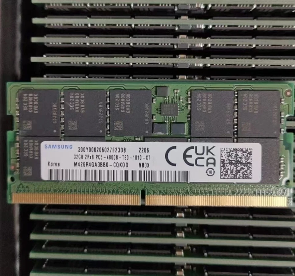 Samsung 32GB DDR5 4800 Laptop ECC RAM SOIMM PC5-4800B-TE0 for DELL HP Lenovo Ace - Image 1 of 1
