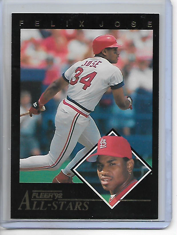 1992 Fleer Felix Jose All-Stars Insert Card - Image 1 of 1