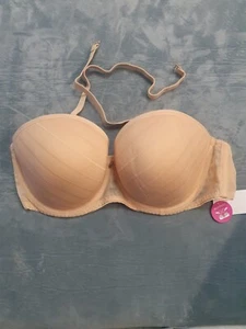 Freya Cameo Fancies Underwire Moulded Balcony Bra in Natural Beige EU 85D - Bild 1 von 10