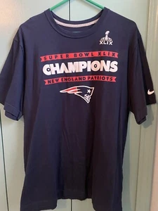 Nike SUPER BOWL XLIX NEW ENGLAND PATRIOTS Champions (2XL) T-Shirt - Picture 1 of 4
