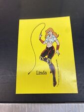 1989 Nintendo Topps Trading Card Sticker Linda Sexy Dominatrix with whip #2