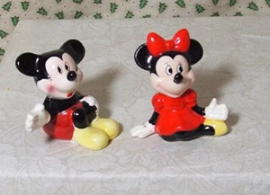 DISNEY MICKEY AND MINNIE SALT AND PEPPER APPLAUSE - Picture 1 of 6