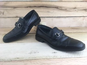 Todd Welsh Men Black Baxter Horse Bit Slip On Loafer Shoe Sz 7.5 Medium 40.5 EUR - Picture 1 of 12