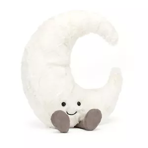 Jellycat Amuseables Moon Stuffed Toy Medium 10.5 | Moon Plush | Fun Gif - Picture 1 of 1
