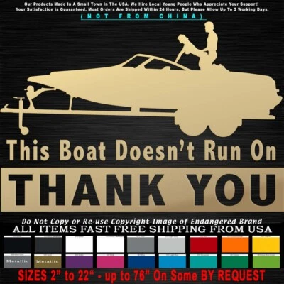 Calcomanía adhesiva para pescar este barco no funciona gracias culo gas hierba efectivo Foto 1 de 4