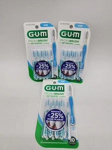 (Paquete de 3) Cepillos interdentales GUM 3614FC Proxabrush Go-betweens - Anchos, 10 cada uno - Imagen 1 de 4