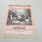 Paper Lace - Billy - Don't Be a Hero Rare 1974 Oz Sheet Music