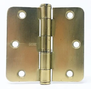 Stanley 3 x 3 US4 1/4" Radius Corner Hinges Lot 8 Total With Screws - Picture 1 of 1