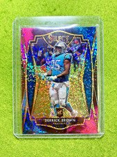 Derrick Brown COSMIC PRIZM ROOKIE CARD SPARKLE SSP RC  2020 DERRICK BROWN Select