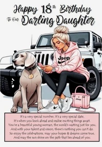 NEW Happy 18th Birthday To OUR Darling Daughter - A5 Card Celebrate Love - Picture 1 of 3
