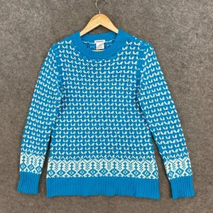 Damart Womens Jumper Size S Small Blue Knit Long Sleeve Round Neck 7532 - Picture 1 of 12