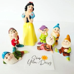 Vintage Disney Schneewittchen 7 Zwerge Japan Keramik Figur - Doc fehlt - M1098 - Bild 1 von 19