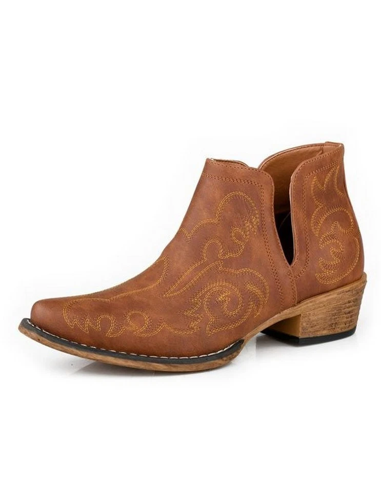 Botas Roper Western para mujer al tobillo Ava Snip marrón 09-021-0191-3700 BR Foto 1 de 1