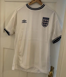 ENGLAND 1999 2000 2001 HOME FOOTBALL SHIRT SOCCER JERSEY UMBRO Large Unworn - Picture 1 of 7