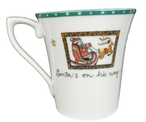 Mikasa Ultima + "Christmas Wish" Super Stark Feinporzellan Kaffeebecher Groß 14 Unzen - Bild 1 von 8