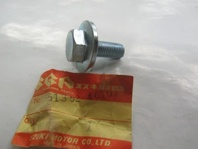 Tornillo de vástago de dirección Suzuki NOS NUEVO 51352-46100 1978 DS80 DS100 Foto 1 de 2