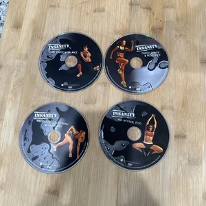 Insanity Total Body Workout Program BeachBody 4 Discs DVD Set Fitness - Picture 1 of 6