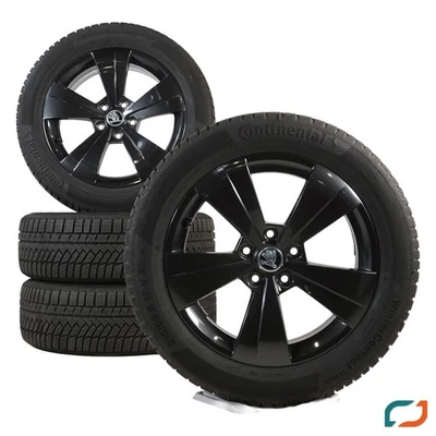 Original Skoda SuperB 3 Winterräder Winterreifen 3V0601025A 215/55 R17 98V - Bild 1 von 4