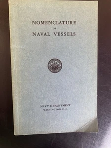Nomenclature of Naval Vessels / 1942 Softcover - Picture 1 of 9