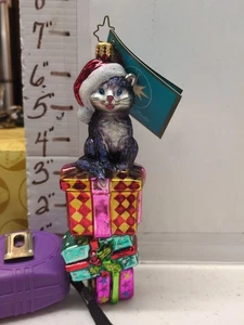 Retired Christopher Radko Ornament New w/TAG Paws for Celebration 1010999 (1262) - Picture 1 of 6