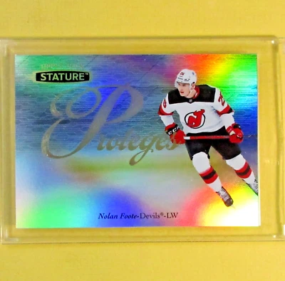 NOLAN FOOTE  2020-21  ROOKIE PROTEGES  Stature  #P-50  New Jersey Devils - Image 1 of 4