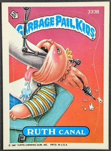 Vintage 1987 Ruth Canal Garbage Pail Kids Topps Sticker Card #333b (NM)