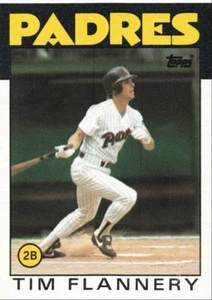 1986 Topps Baseball Tim Flannery San Diego Padres #413 - Picture 1 of 2