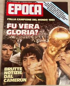 RITAGLI-ARTICOLO DI EPOCA ITALIA CAMPIONE DEL MONDO 1982 E TESTIMONIANZA CAMERUN - Foto 1 di 3