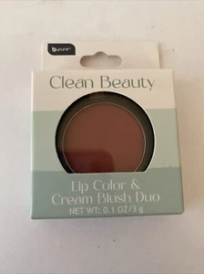Clean Beauty Lip Color & Cream Blush Duo LATE NIGHT 0.1oz - Picture 1 of 7