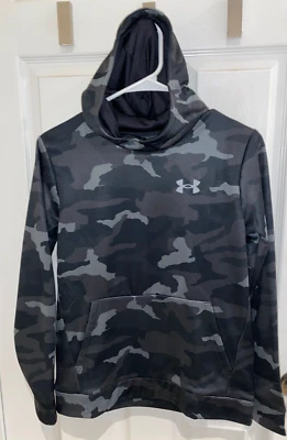 NUEVO CON ETIQUETAS Under Armour Jóvenes Niños Chaqueta de Vellón con Capucha Grande L Negro Color Mutilple Foto 1 de 4